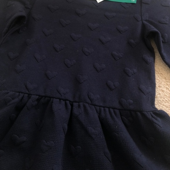 NWT H&M Heart Dot Sweatshirt Dress - Picture 2 of 3
